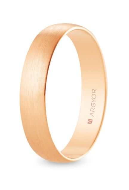 Alianza clásica de oro rosa 4.50 mm. Argyor R45RS00