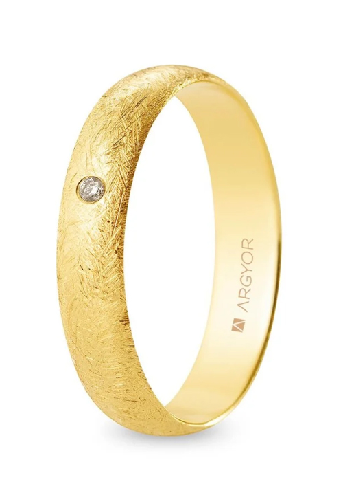 Alianza clásica en oro 18 kilates diamante Argyor de 4.50 mm A45CH1D