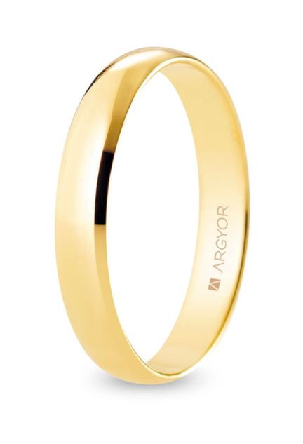 Alianza de oro clásica 3.50 mm. 9 Ktes confort Argyor 9KA35cp00
