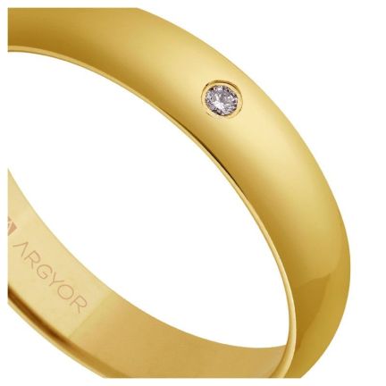 Alianza de oro de 9 ktes 2.5 mm acabado hielo media caña A25RH1D_01