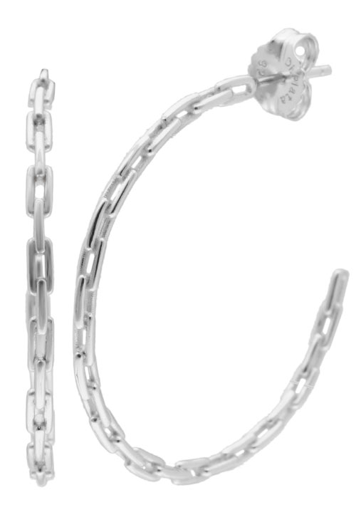 criollas plata tamaño grande de 40 mm de diametro foto principal para joyeria online