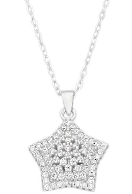 gargantilla de plata motivo estrella fotografia frontal para pagina web el rubi joyeros