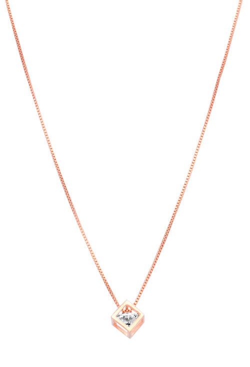 gargantilla plata chapada motvo cubo con circonita fotografia principal para parrilla web