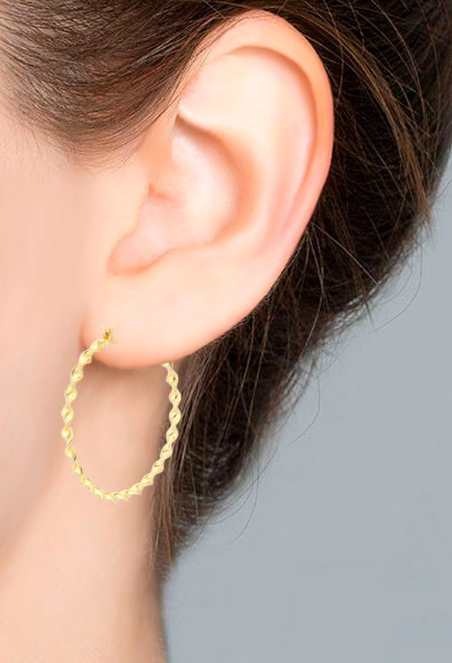 pendientes de aro plata chapada fotografia fotomontaje para parrilla web