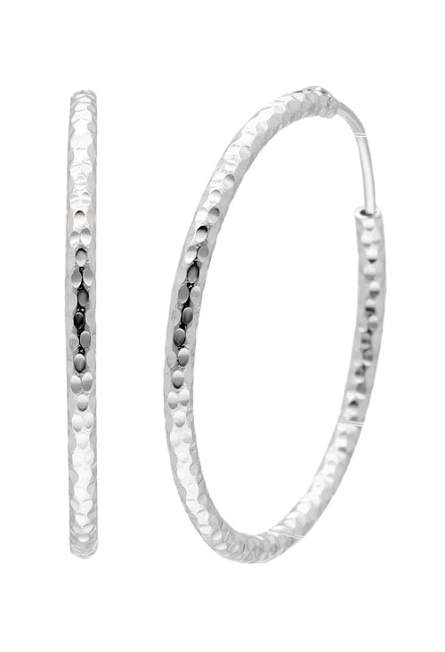 pendientes de aro plata de ley 30 mm de diámetro fotografia principal para parrilla web el rubi joyeros