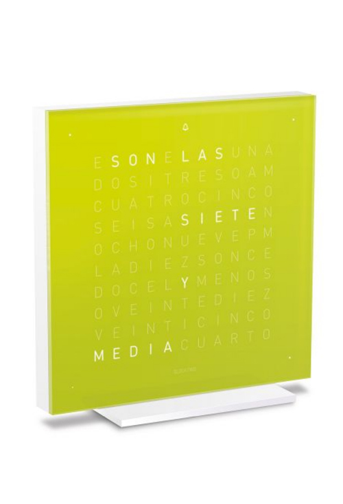 Qlocktwo Pure Series Lime Juice reloj de sobremesa 13.5 Cms