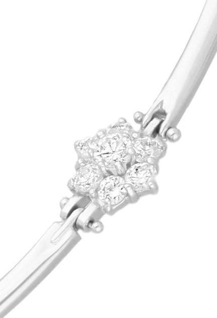 Gargantilla oro blanco de 18 ktes rígida con circonitas 037_G38920 detalle