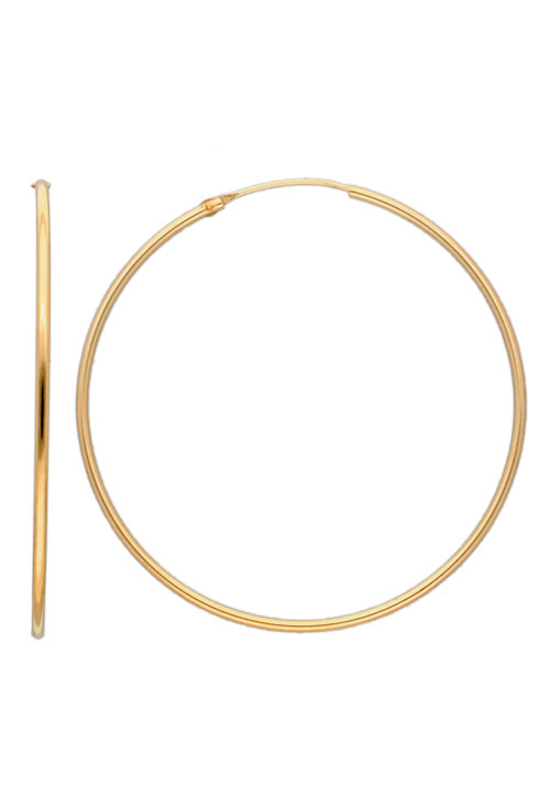 pendientes de aro tipo criollas oro amarillo 18 ktes 55 mm de diametro exterior 243_240-00318