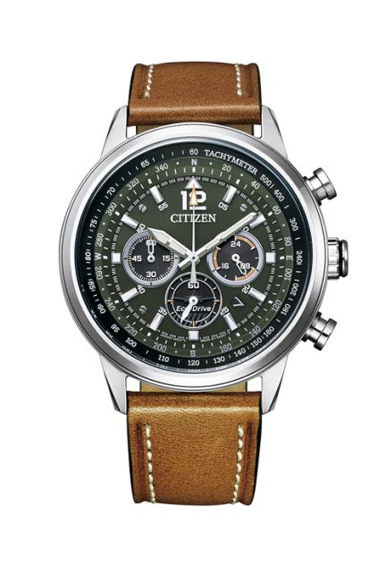 Reloj Citizen Crono Of Collection acero y piel CA4470-15X