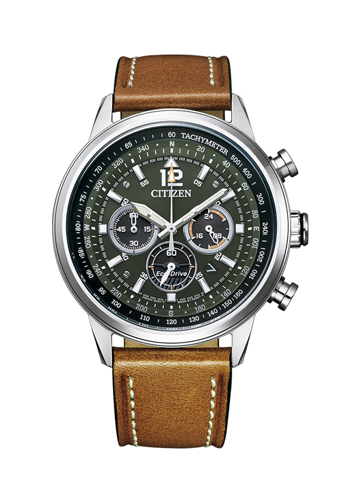 Reloj Citizen Crono Of Collection acero y piel CA4470-15X