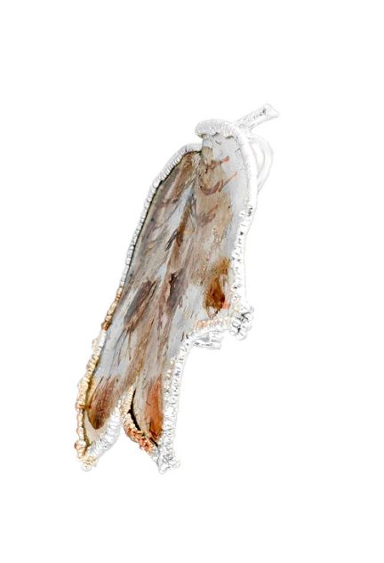 Broche hoja natural de tulípero bañado en plata bicolor 270_BTULIPERO-BP-6-6 perfil