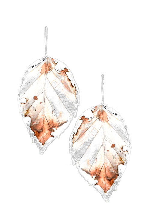 Colgante hoja natural de haya bañada en oro 270_HAYA-BP-3-3