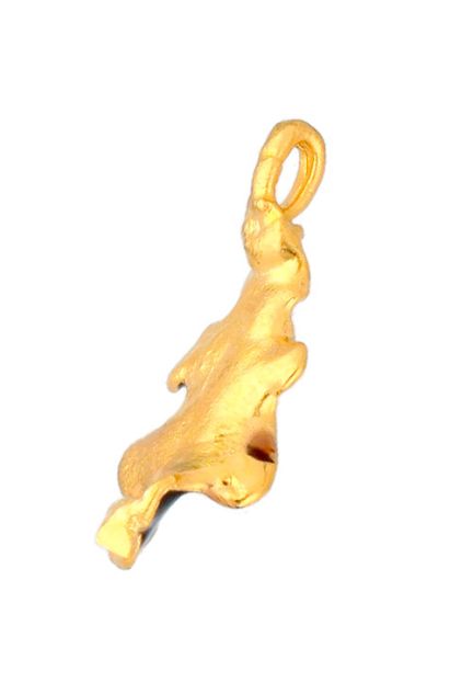 Colgante hoja natural de roble bañada en oro y esmaltada 270_ROBLE-A-3-3-EM trasera