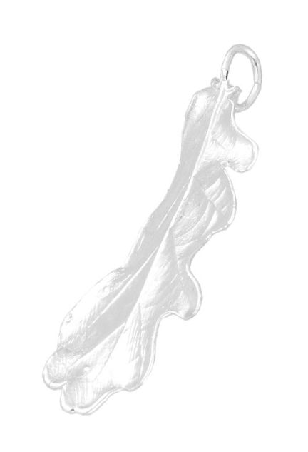 Broche de hoja natural de roble bañada en plata 270_ROBLE-P-5-5 trasera