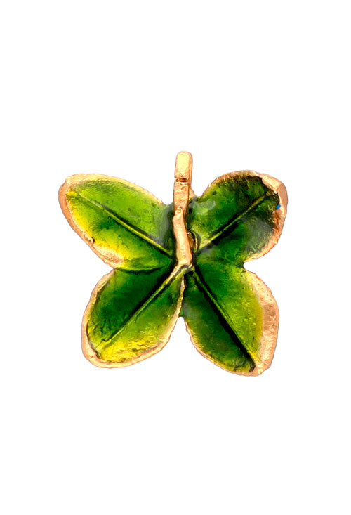 Colgante trébol natural bañado oro bicolor 270_TREBOL-3-3-EV