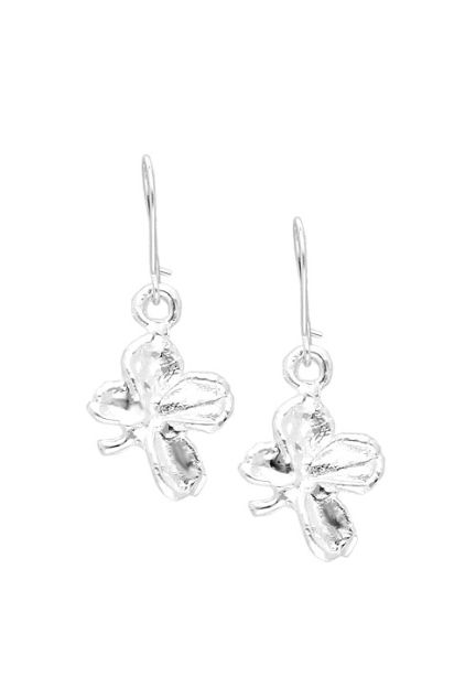 Pendientes hojas naturales de trébol bañados en oro y plata 270_TREBOLP-P-2-2