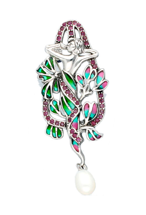 broche hada de plata con perla cultivada foto para web toma frontal
