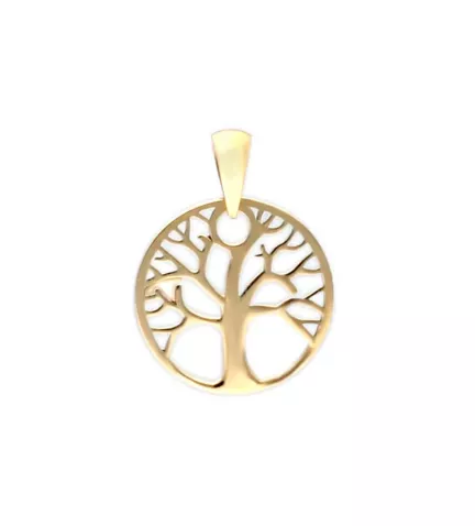 colgante de oro 9k arbol de la vida