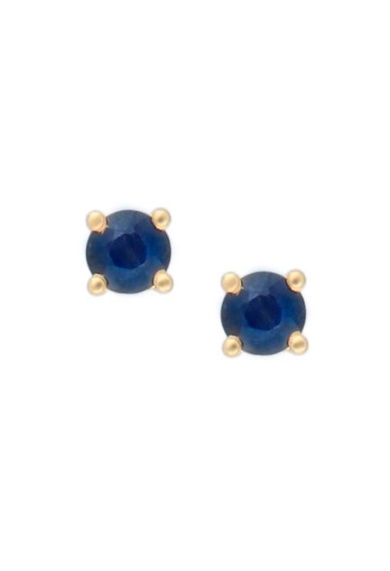 pendientes de oro amarillo 18k con zafiros finos foto principal para parrilla web el rubi joyeros