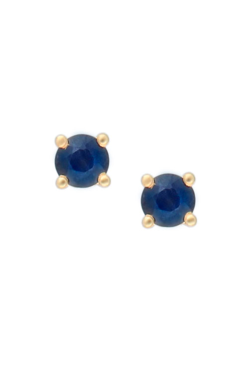 pendientes de oro amarillo 18k con zafiros finos foto principal para parrilla web el rubi joyeros