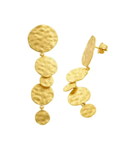 pendientes de plata chapada 5 discos 266_0110991-2-8