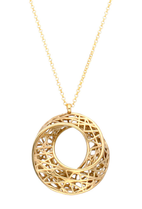 Gargantilla de plata cadena rolo motivo calado 266_028912-1-1