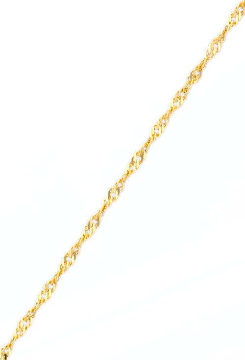 Cadena oro amarillo 9 ktes eslabón singapur 296_9K678-035-60