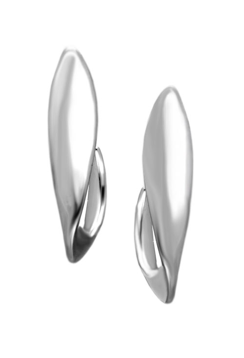 pendientes de plata love de jorge revilla vista de frente fotografia para web el rubi joyeros