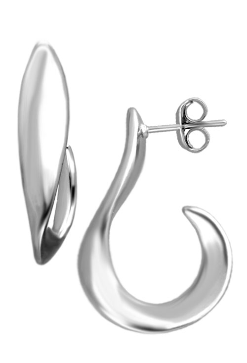 pendientes de plata love de jorge revilla vista de lado fotografia para web el rubi joyeros