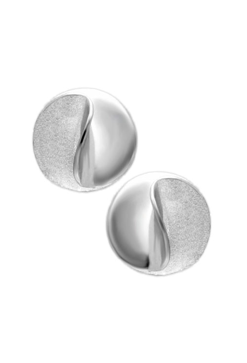 pendientes de plata modelo onda vista frontal diseno jorge revilla