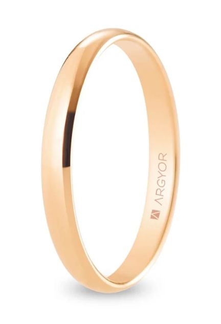 Alianza boda oro 18 Ktes rosa 2.5 mm R25CP00
