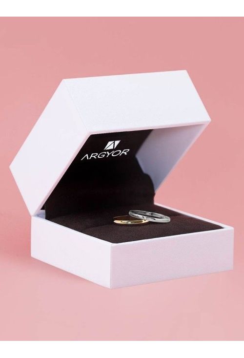 Alianza boda de oro 9 Ktes con diamante 2.5 mm 9kA25CP1D caja