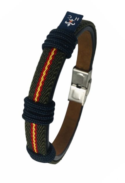 Pulsera de España textil y piel PHF-121-1TC-2AAA