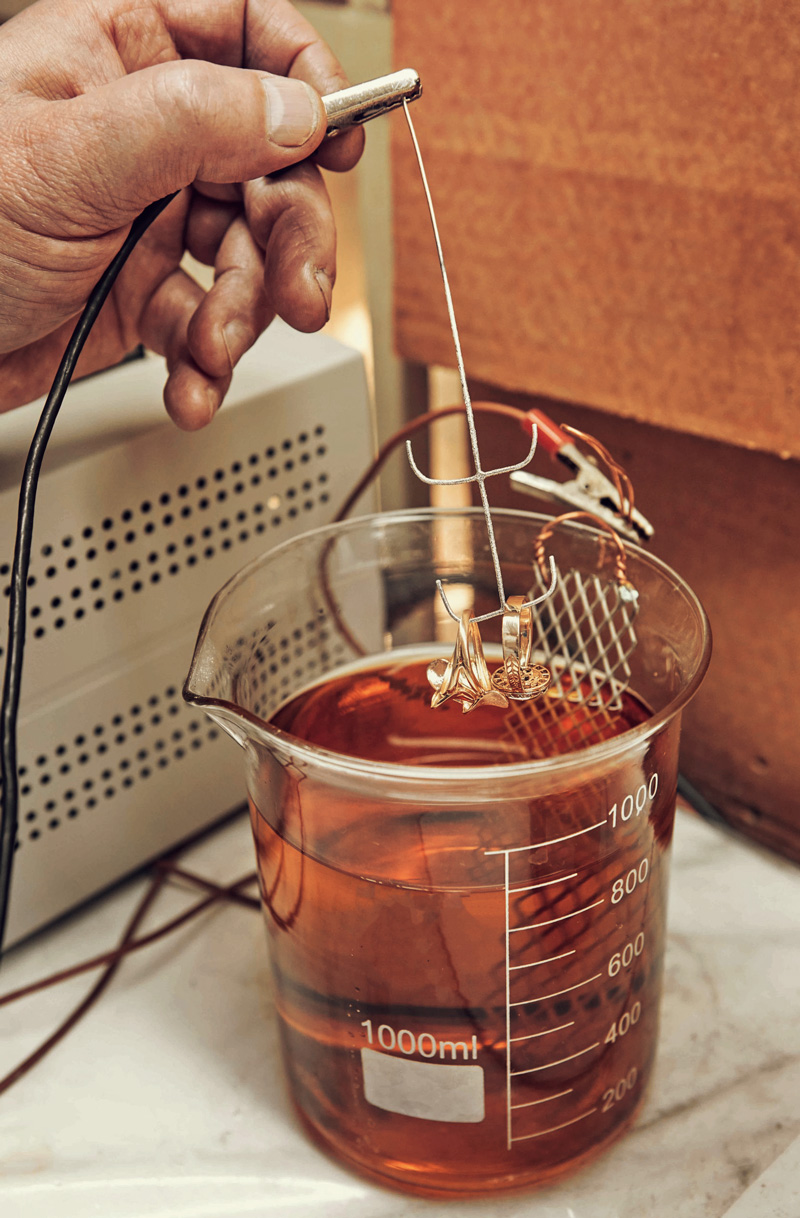 Anillos con baños de rodio