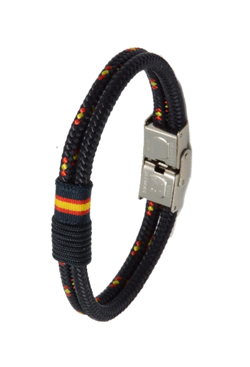 Pulsera España en cordón náutico varios colores PHF-126-1A1A-6A
