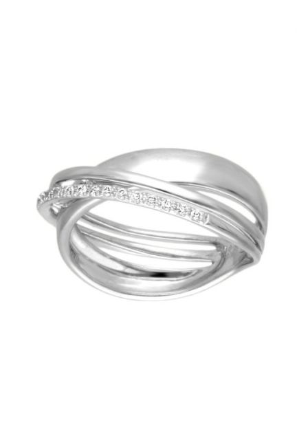 anillo compromiso oro blanco y diamantes sortija aros cruzados con galeria en diagonal de diamantes foto toma frontal para web el rubi joyeros