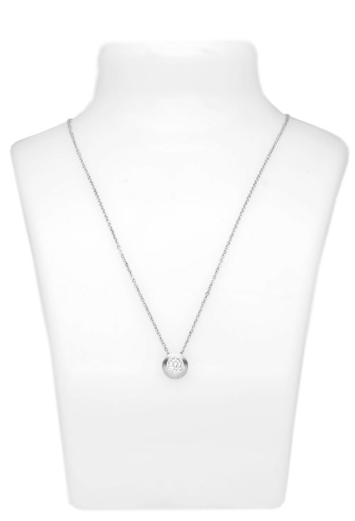 gargantilla oro blanco 18 kilates con circonitas foto para parrilla web el rubi joyeros toma en expositor