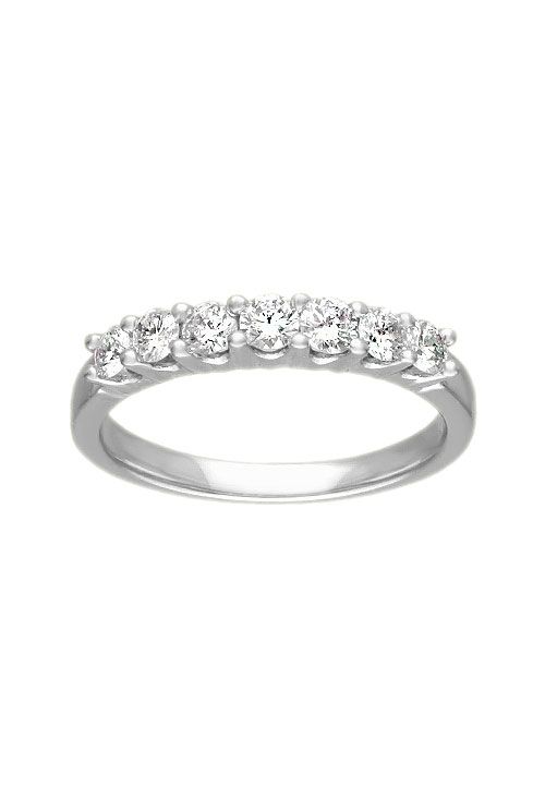 anillo compromiso oro blanco 18 kilates con diamantes talla brillante siete en total modelo media alianza en garrras foto para web el rubi joyeros toma principal