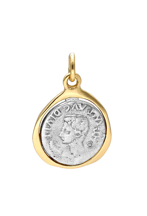 colgante plata reproducción de moneda antigua romana foto principal para joyeria online el rubi joyeros