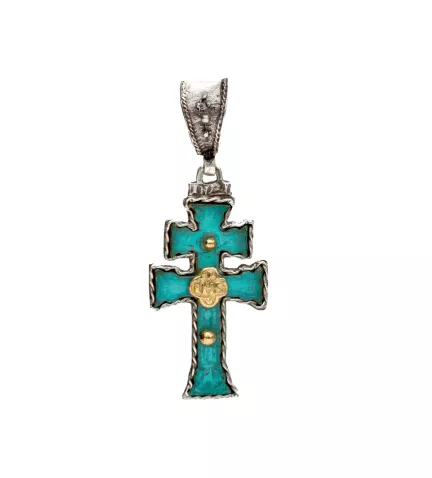 cruz de plata y bronce caravaca 251 11CR0076