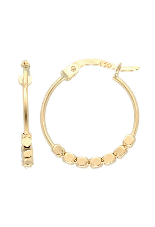 pendientes oro 18 ktes criolla con abalorios foto principal para parrilla web el rubí joyeros