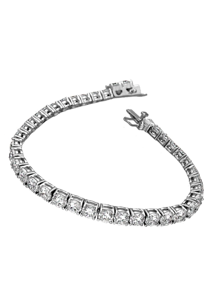 pulsera plata tipo riviere foto principal para parrilla web el rubi joyeros