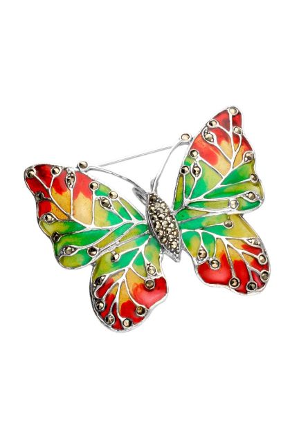 broche de solapa plata de ley mariposa el rubi joyeros fotografia principal para joyeria online el rubi joyeros toma principal