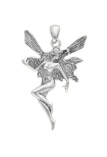 colgante de plata hada de los bosques vista frontal para web el rubi joyeros