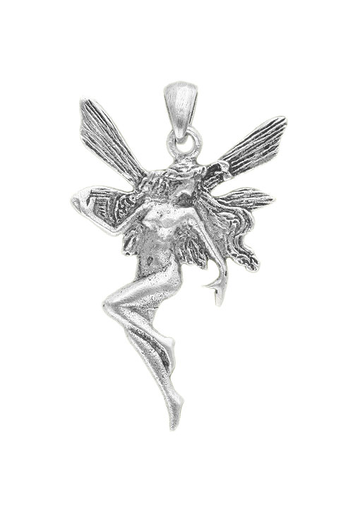colgante de plata hada de los bosques vista frontal para web el rubi joyeros