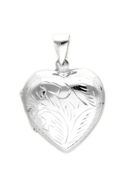 colgante guardapelos forma corazon fotografia frontal para la web de joyeria rubi