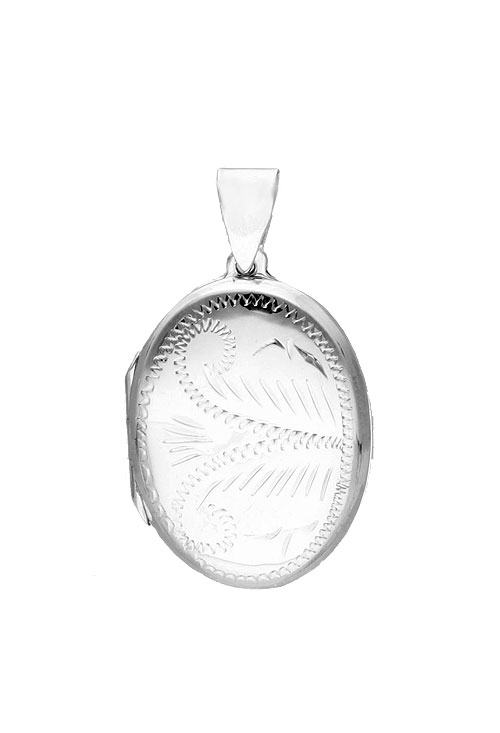 guardapelo plata ley forma ovalada fotografia para web el rubi joyeros toma de frente