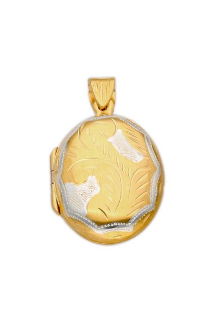 colgante guardapelos plata bicolor toma frontal para joyeria online el rubi joyeros