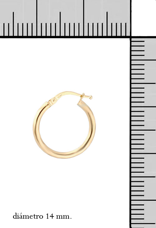 pendientes de aro oro amarillo 18 kilates fotografia nedidas para web el rubi joyeros