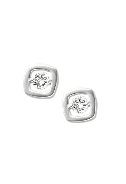 pendientes oro blanco 18k y diamante forma cuadrada fotografia principal para web el rubi joyeros